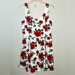 SZ: 12 H&M Kids Floral Dress in Red and White